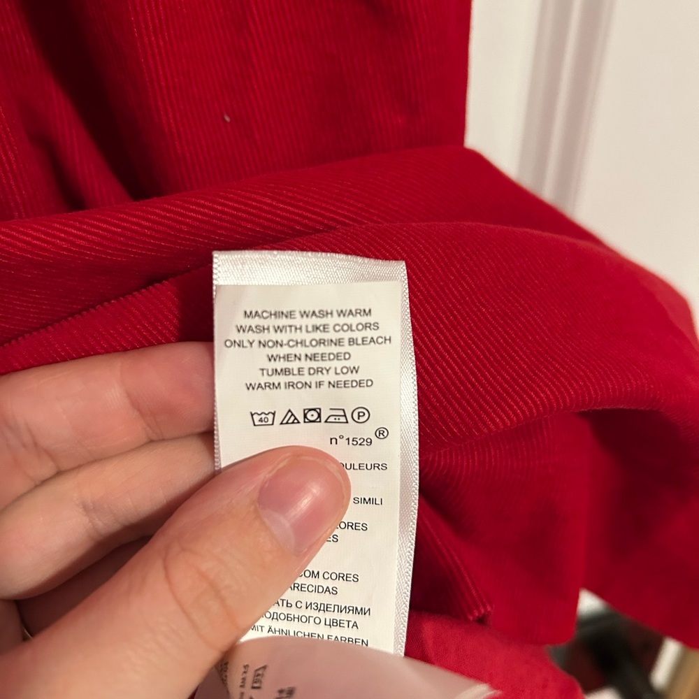 Polo Ralph Lauren Smocked Red Corduroy Holiday Dress - Picture 8 of 8